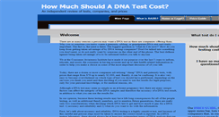 Desktop Screenshot of cost-of-dna-testing.com